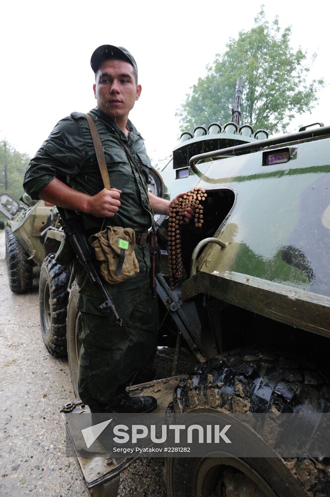 Russian military base in in Gudauta, Republic of Abkhazia