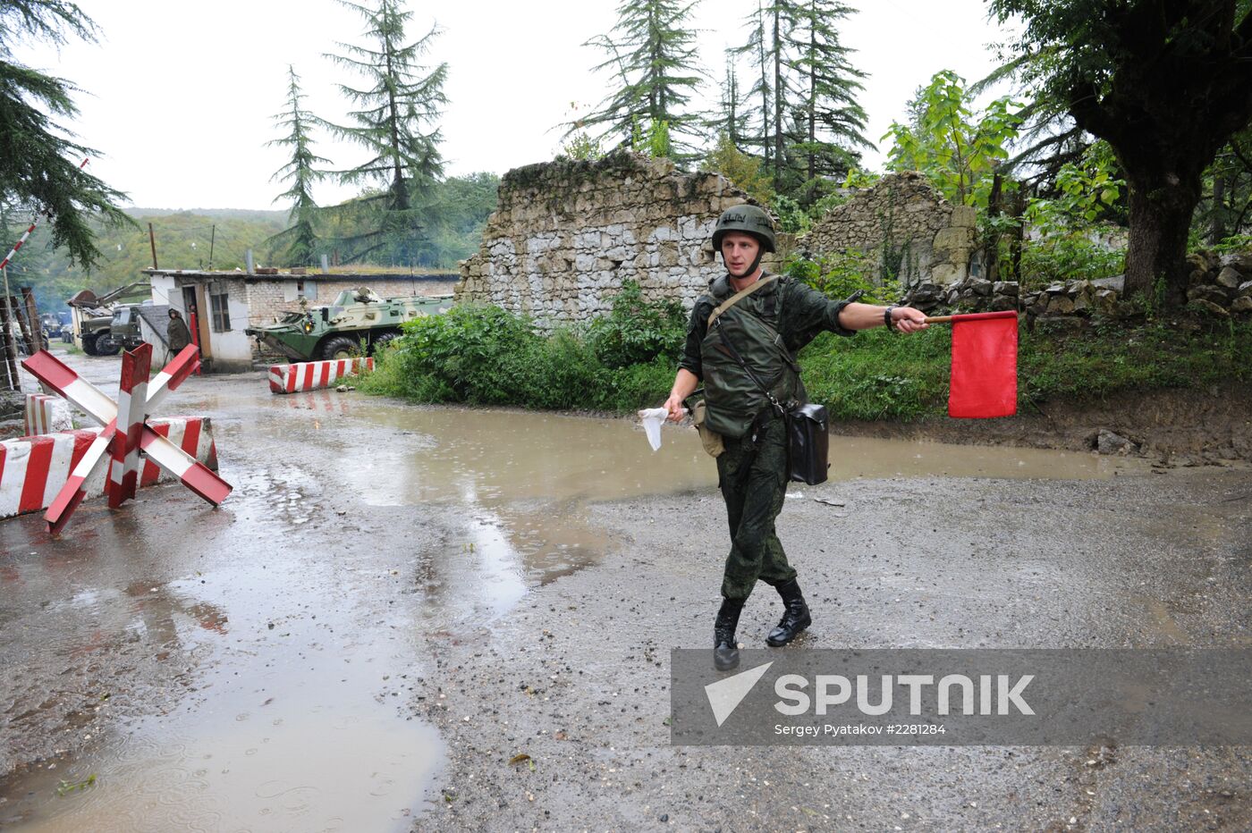 Russian military base in in Gudauta, Republic of Abkhazia