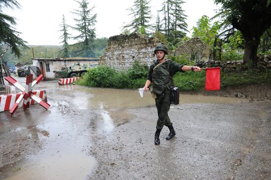 Russian military base in in Gudauta, Republic of Abkhazia