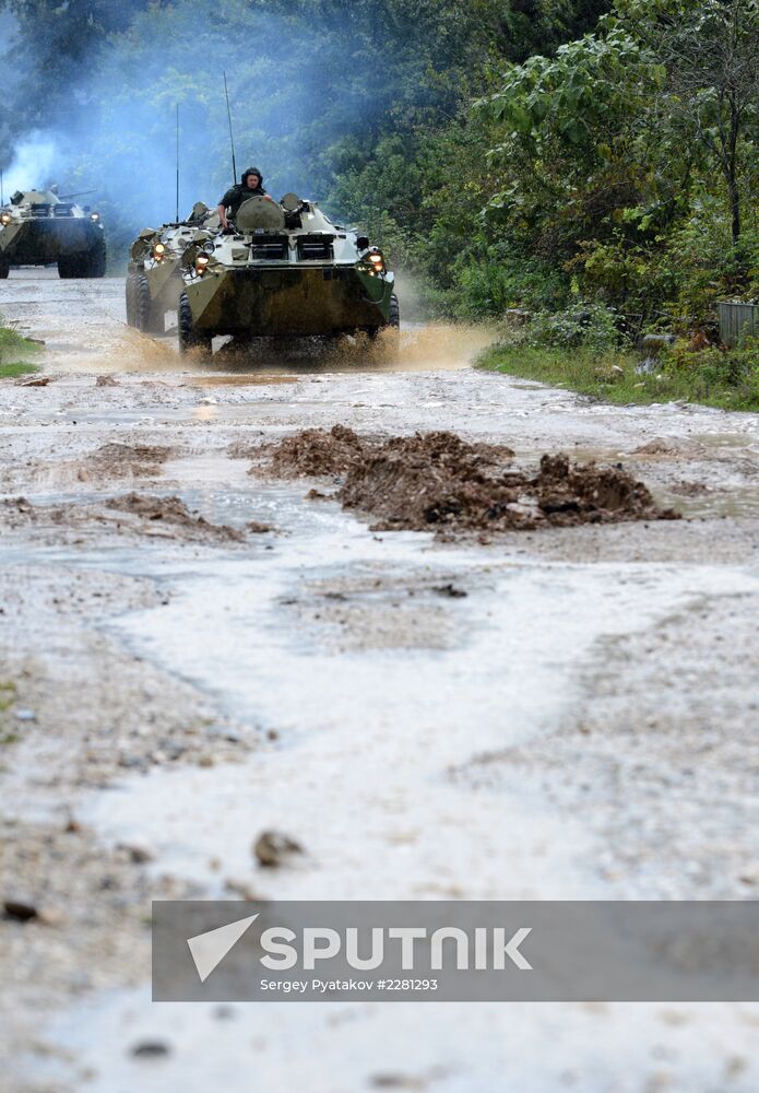 Russian military base in in Gudauta, Republic of Abkhazia