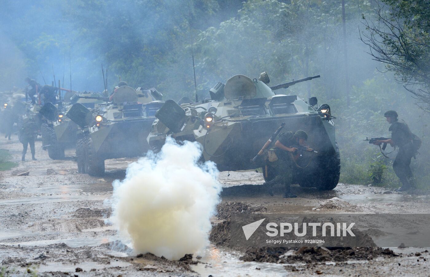 Russian military base in in Gudauta, Republic of Abkhazia