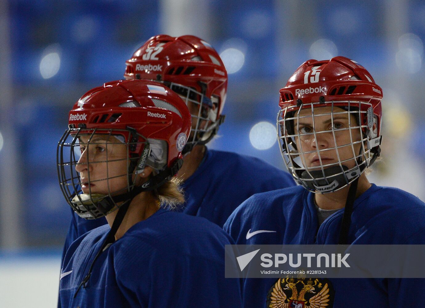 Hockey. Training session of women's national team