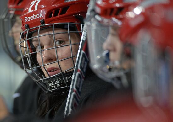 Hockey. Training session of women's national team
