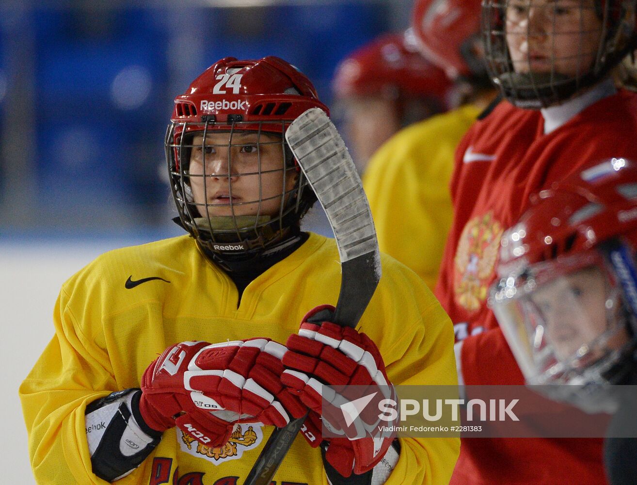 Hockey. Training session of women's national team