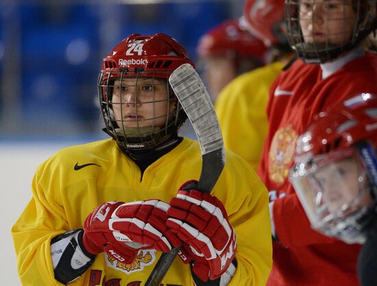 Hockey. Training session of women's national team