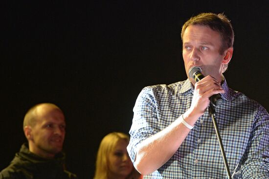 Rally by supporters of A. Navalny on Bolotnaya Square