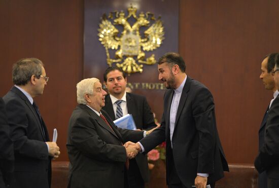 Syrian and Iranian foreign ministry officials meet in Moscow
