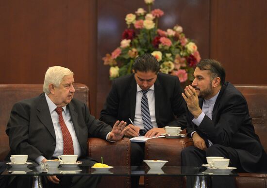 Syrian and Iranian foreign ministry officials meet in Moscow