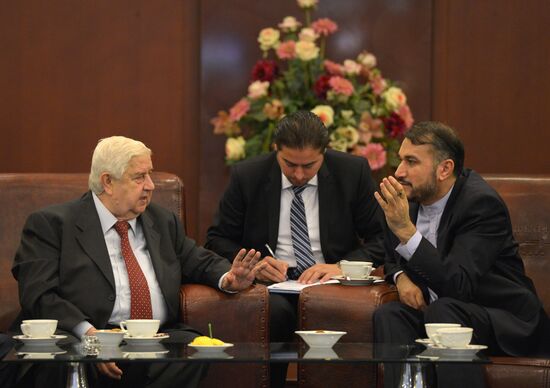 Syrian and Iranian foreign ministry officials meet in Moscow