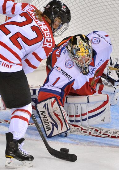 Ice hockey. Women. Russia vs. Canada friendly match