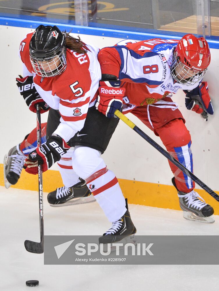 Ice hockey. Women. Russia vs. Canada friendly match