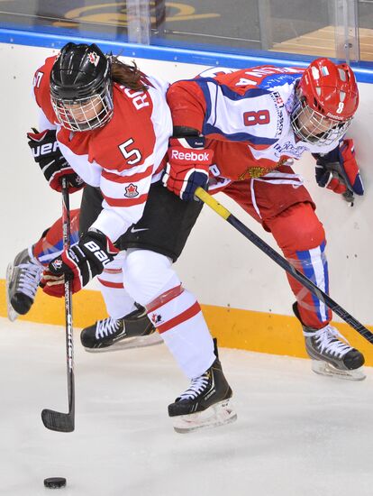 Ice hockey. Women. Russia vs. Canada friendly match