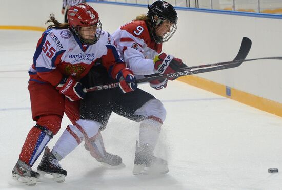 Ice hockey. Women. Russia vs. Canada friendly match