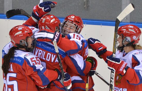 Ice hockey. Women. Russia vs. Canada friendly match