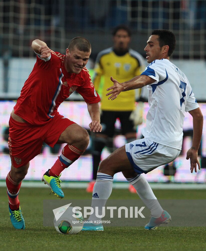 Football. 2014 World Cup qualifying match. Russia vs. Israel