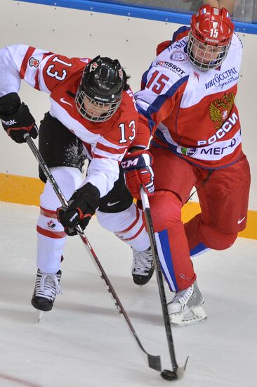 Ice hockey. Women. Russia vs. Canada friendly match