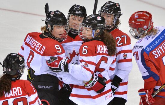 Ice hockey. Women. Russia vs. Canada friendly match