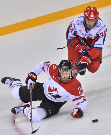 Ice hockey. Women. Russia vs. Canada friendly match
