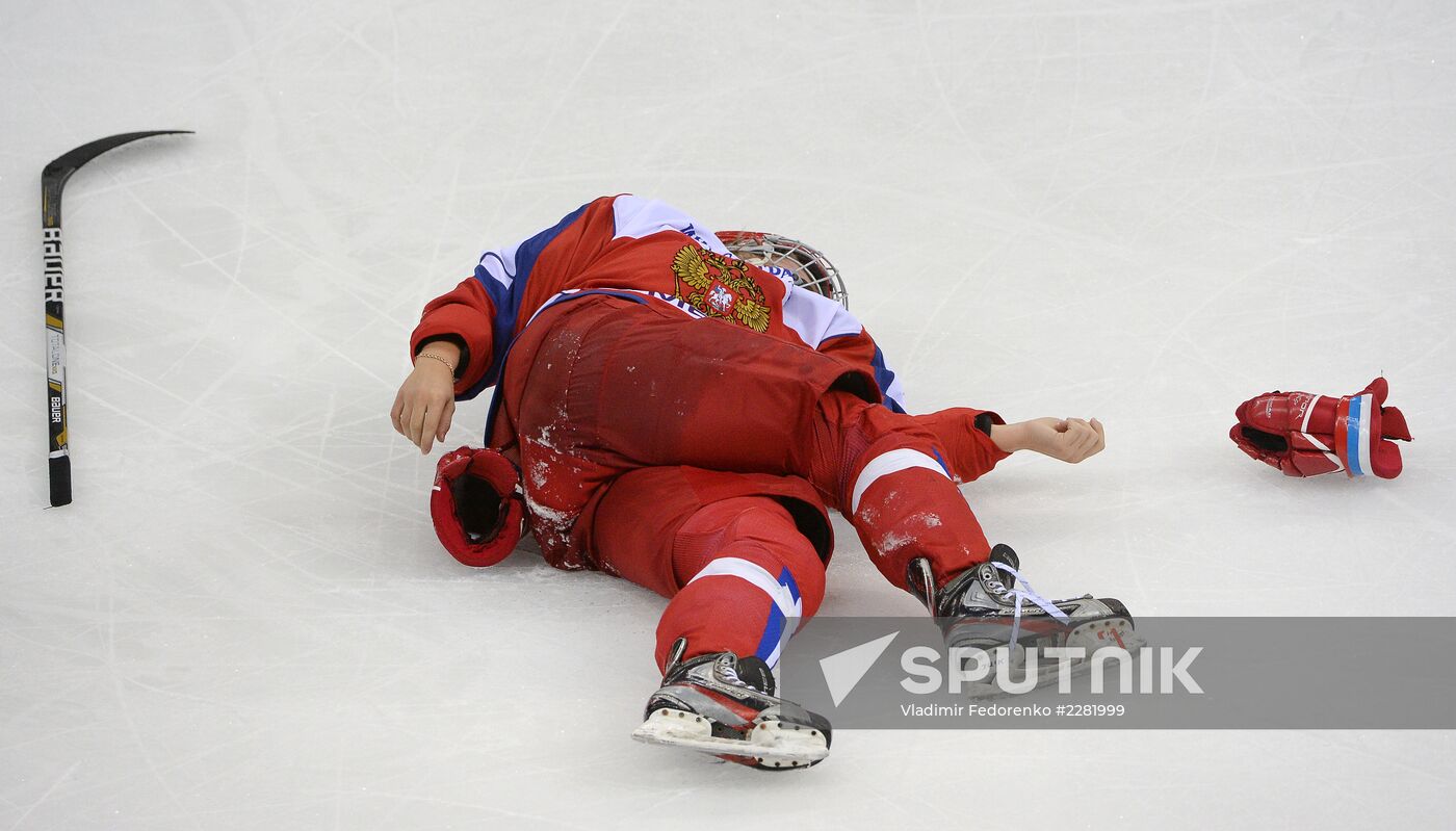 Ice hockey. Women. Russia vs. Canada friendly match