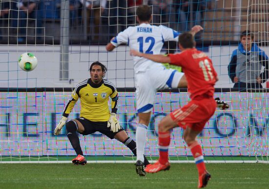 Football. 2014 World Cup qualifying match. Russia vs. Israel