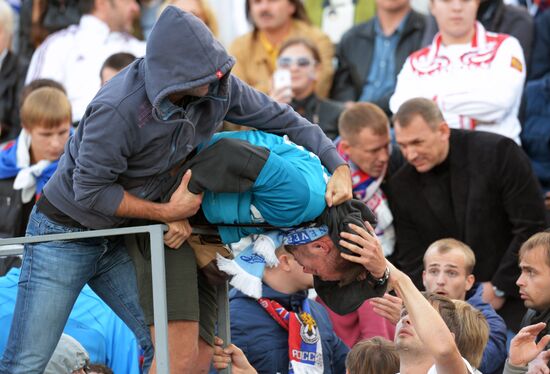 Football. 2014 World Cup qualifying match. Russia vs. Israel