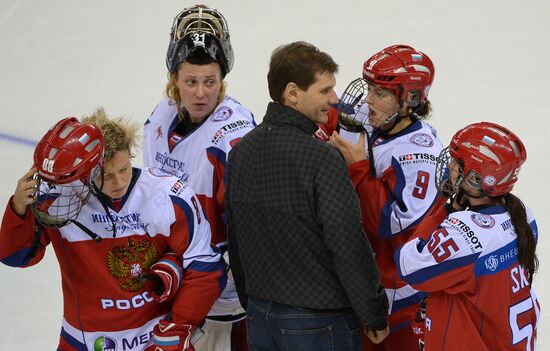 Ice hockey. Women. Russia vs. Canada friendly match