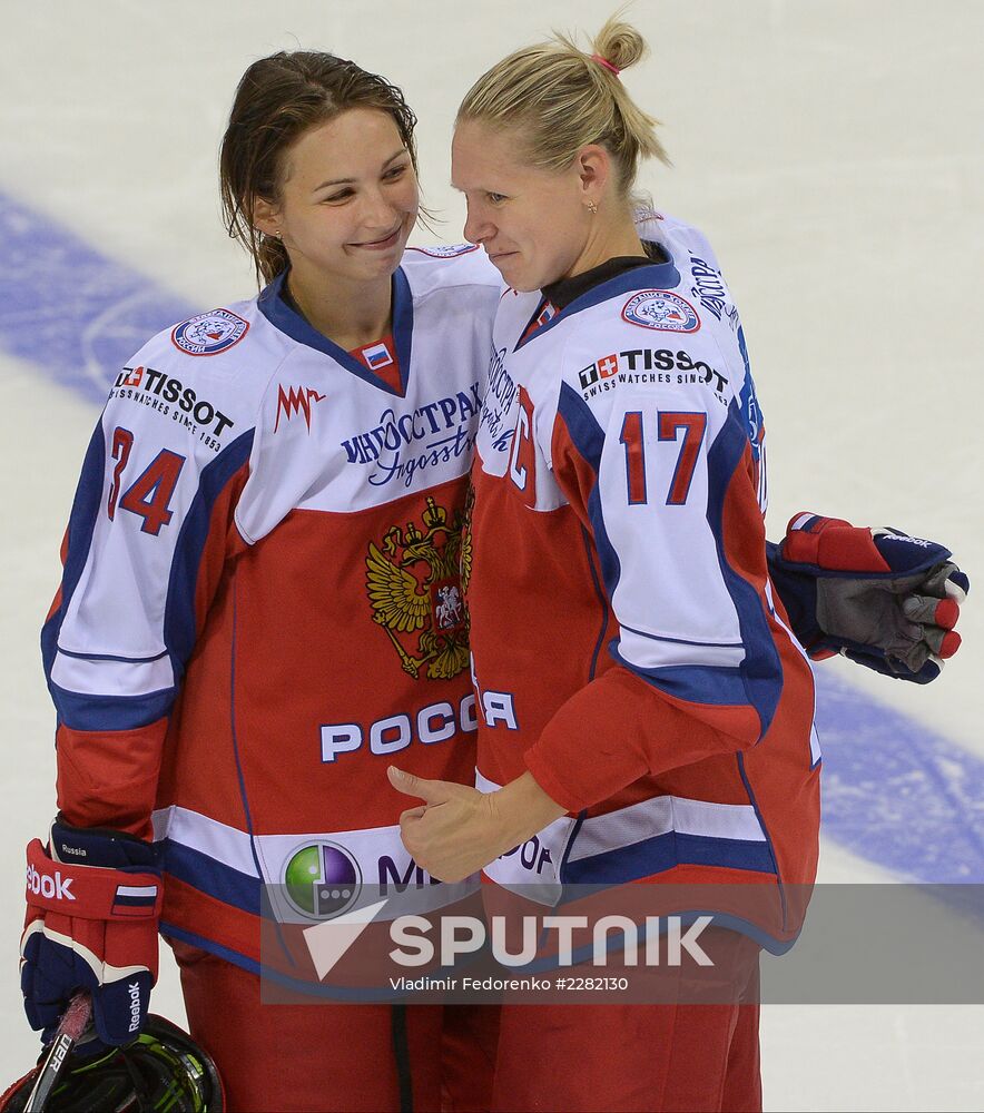 Ice hockey. Women. Russia vs. Canada friendly match