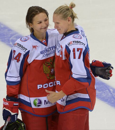 Ice hockey. Women. Russia vs. Canada friendly match