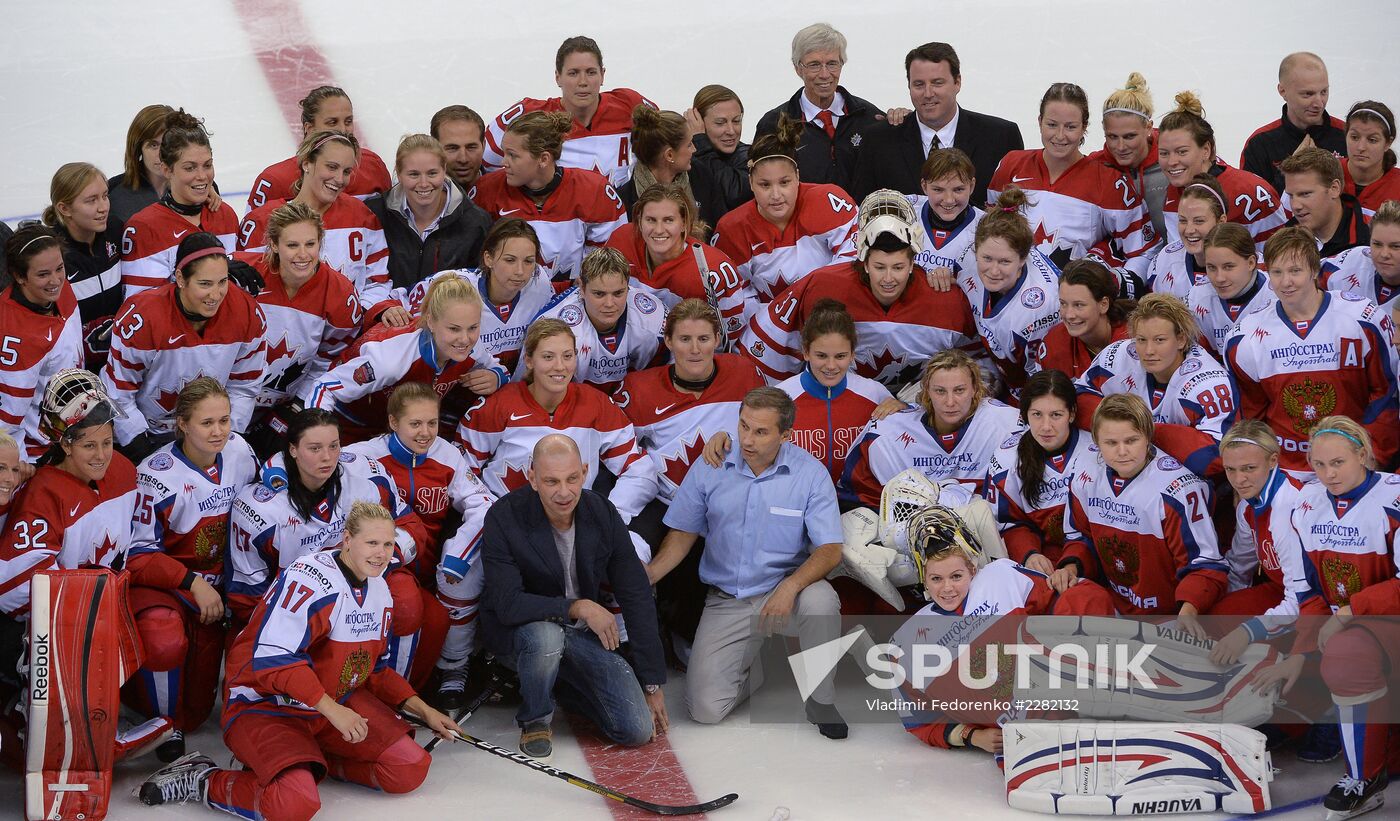 Ice hockey. Women. Russia vs. Canada friendly match
