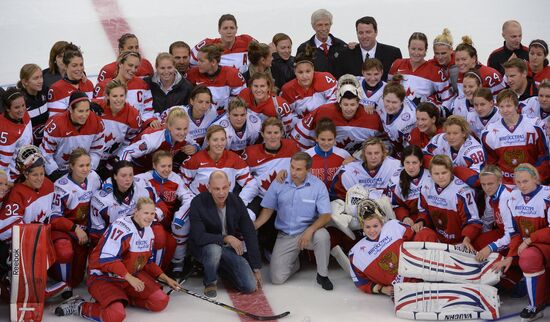 Ice hockey. Women. Russia vs. Canada friendly match