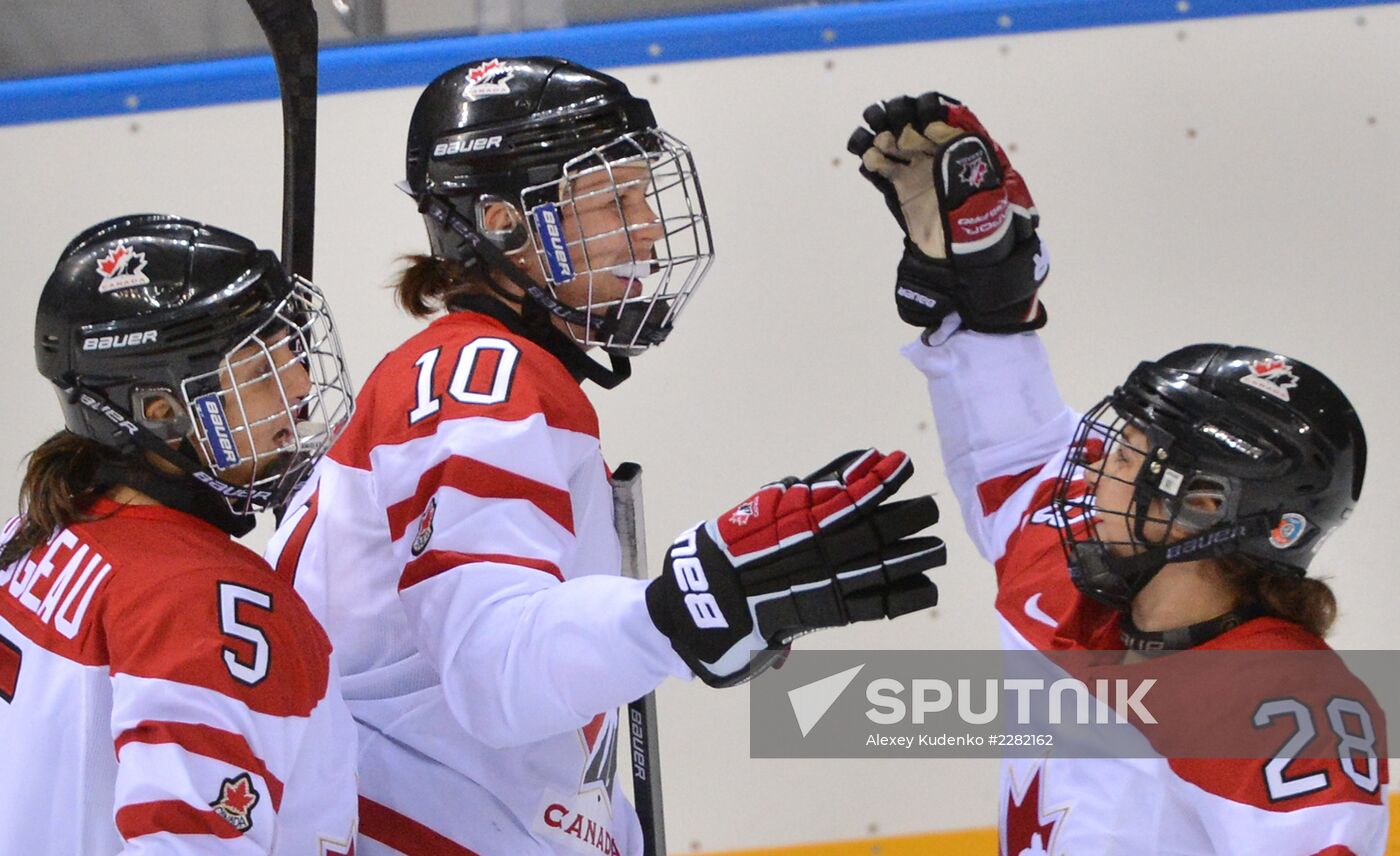 Ice hockey. Women. Russia vs. Canada friendly match