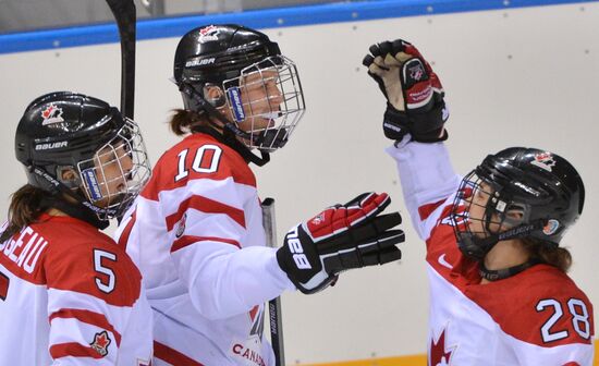 Ice hockey. Women. Russia vs. Canada friendly match