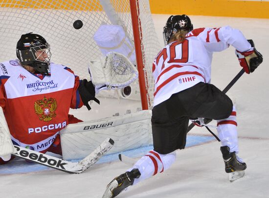 Ice hockey. Women. Russia vs. Canada friendly match