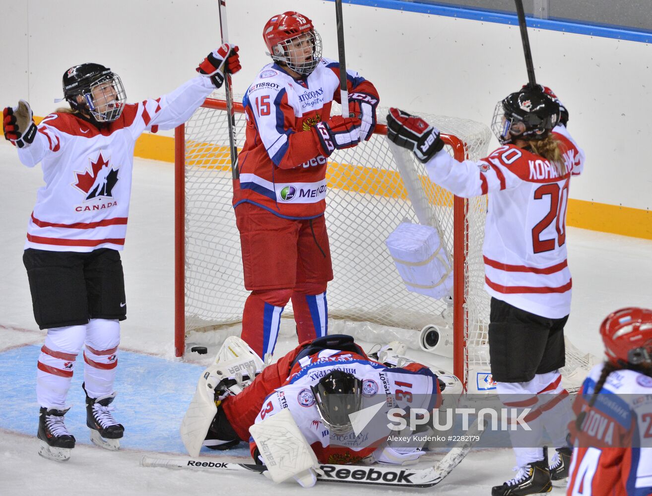 Ice hockey. Women. Russia vs. Canada friendly match