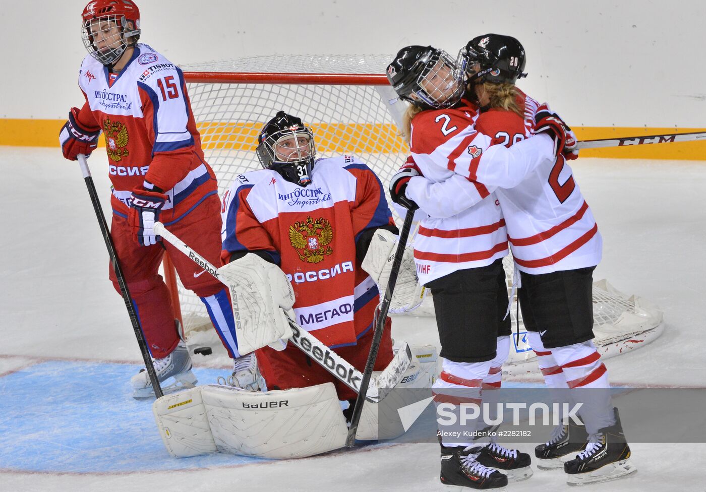 Ice hockey. Women. Russia vs. Canada friendly match