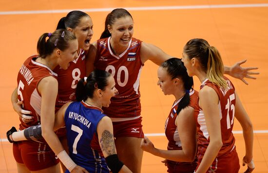 European Volleyball Championship. Women. Russia vs. Serbia
