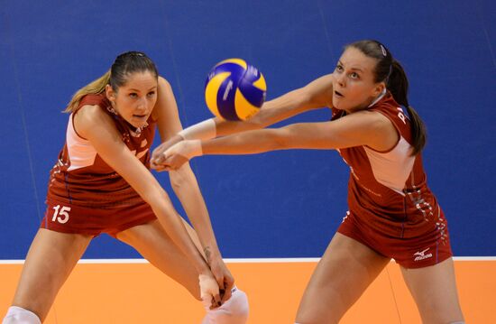 European Volleyball Championship. Women. Russia vs. Serbia
