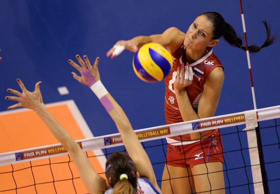 European Volleyball Championship. Women. Russia vs. Serbia