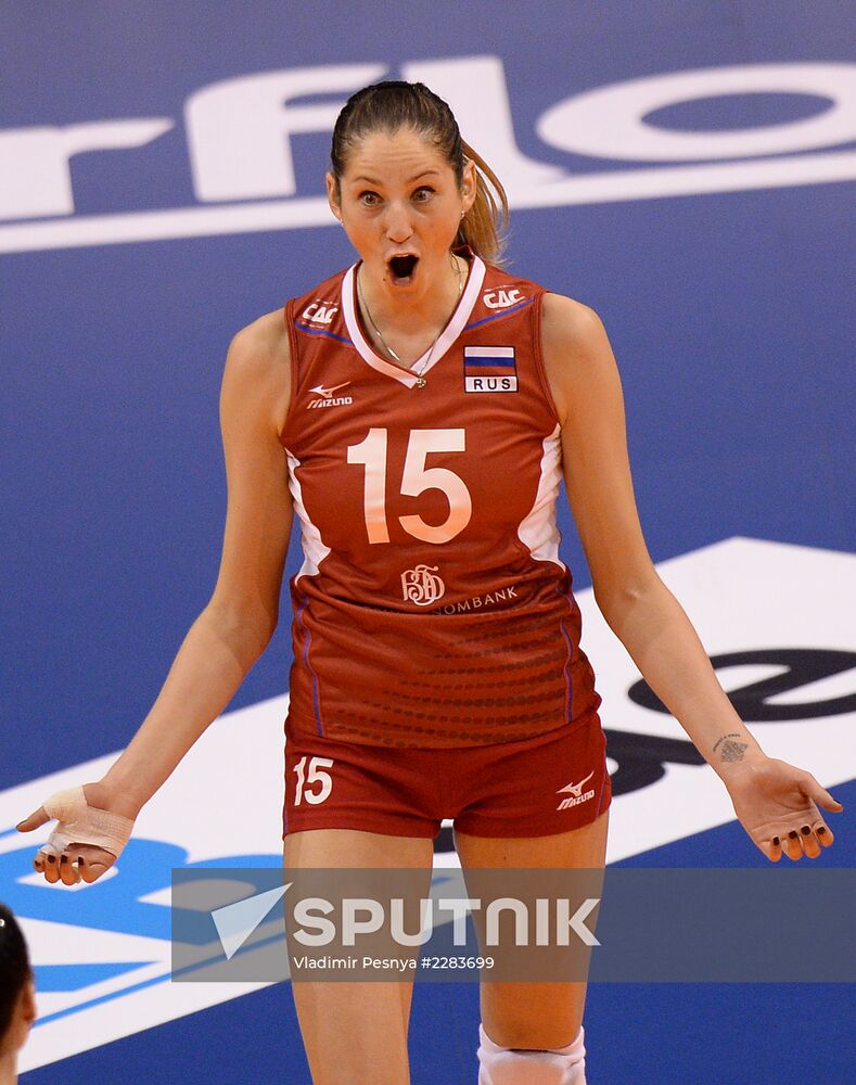 European Volleyball Championship. Women. Russia vs. Serbia