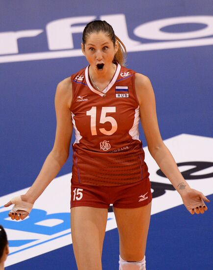 European Volleyball Championship. Women. Russia vs. Serbia