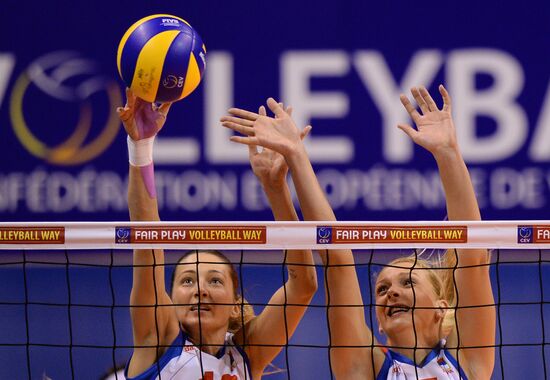 European Volleyball Championship. Women. Russia vs. Serbia