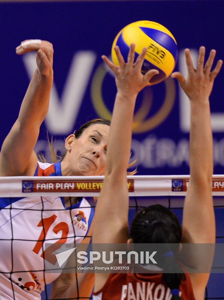 European Volleyball Championship. Women. Russia vs. Serbia