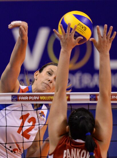 European Volleyball Championship. Women. Russia vs. Serbia