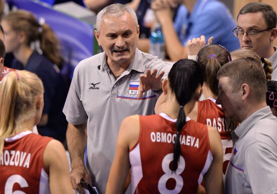 European Volleyball Championship. Women. Russia vs. Serbia