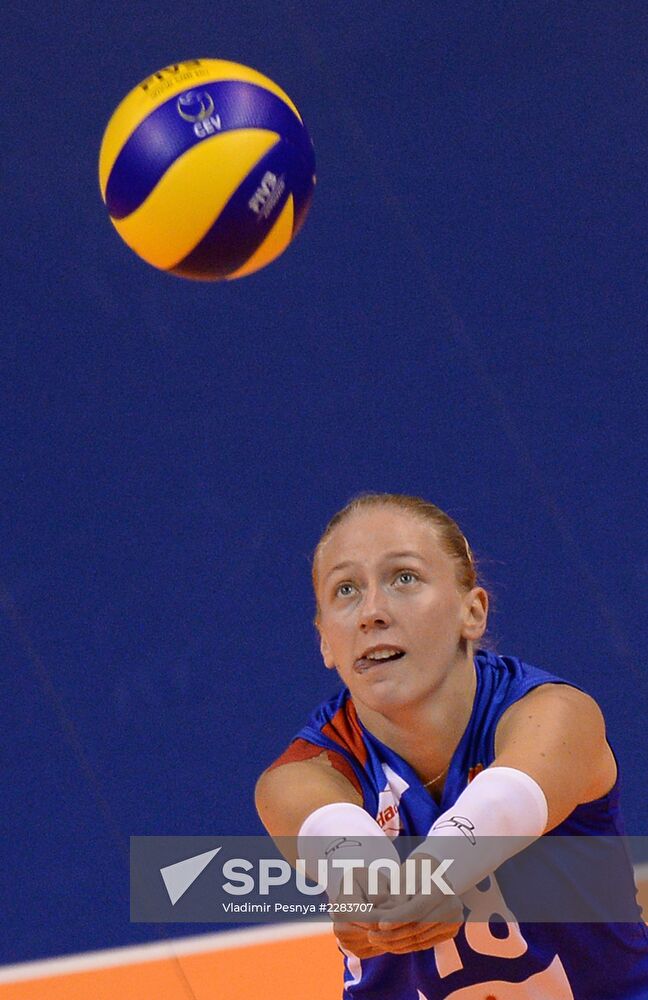 European Volleyball Championship. Women. Russia vs. Serbia