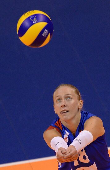 European Volleyball Championship. Women. Russia vs. Serbia