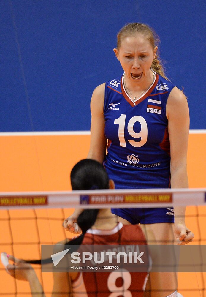 European Volleyball Championship. Women. Russia vs. Serbia