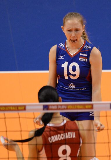 European Volleyball Championship. Women. Russia vs. Serbia