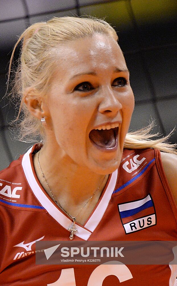 European Volleyball Championship. Women. Russia vs. Serbia