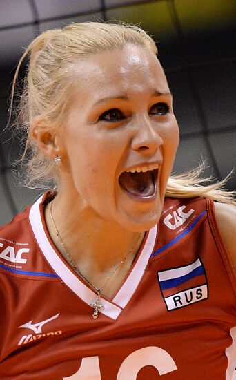 European Volleyball Championship. Women. Russia vs. Serbia